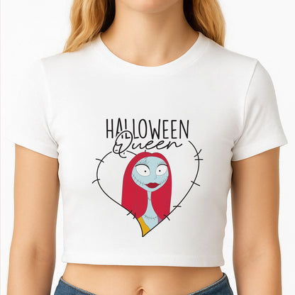 Halloween Queen Heart Crop Top