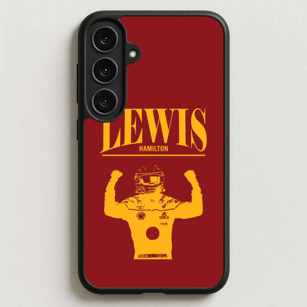 Lewis Red And Gold Galaxy S25FE Case