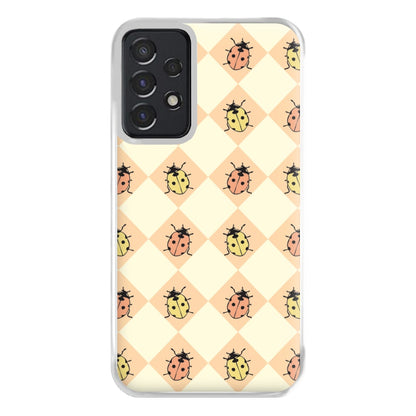 Argyle Ladybugs Pattern Galaxy A52 / A52s Case
