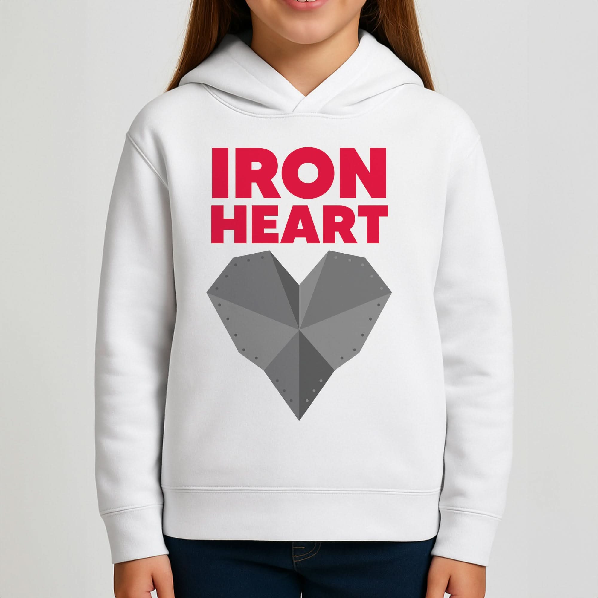 Metal Heart Girls Hoodie