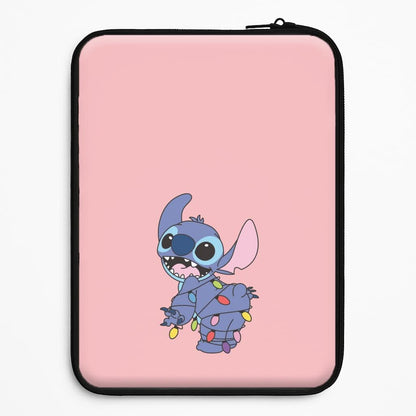 Cute Blue Alien Fairylights Universal Laptop Sleeve