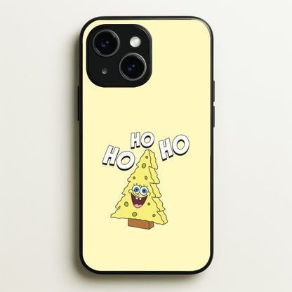 Christmas Tree Cartoon Sponge iPhone 15 Plus Case