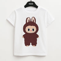 Cute Brown Monster Kids T-Shirt