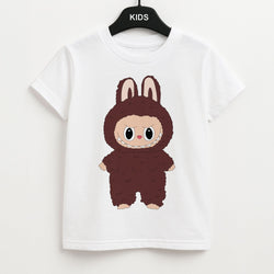Cute Brown Monster Kids Unisex T-Shirt