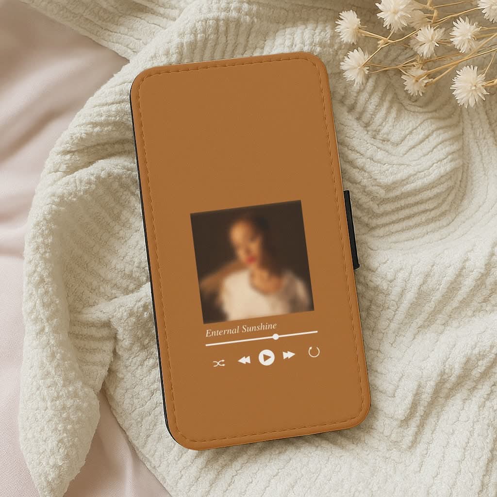 Sunshine Music Player Leather Phone Case