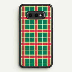 Red And Green Tartan II Christmas Pattern Galaxy S10e Case