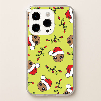 Christmas Tree Hero Pattern iPhone 15 Pro Case