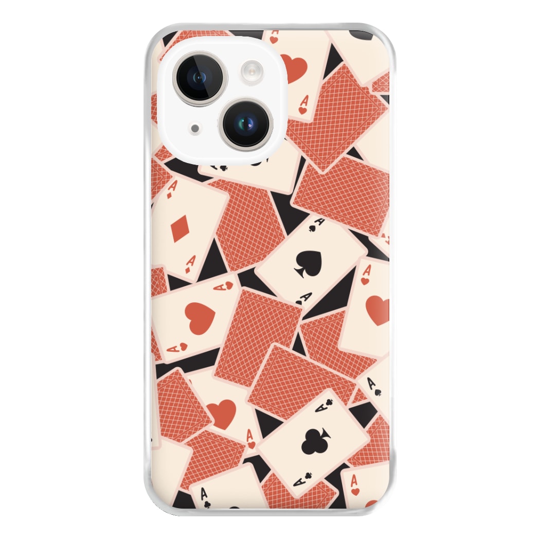 Playing Cards Collage Pattern iPhone 14 Plus Case
