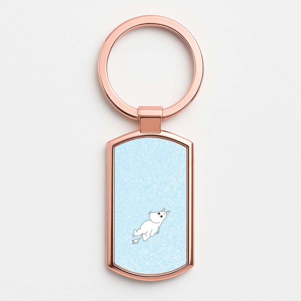 Moom In Glitter Rose Gold Keyring
