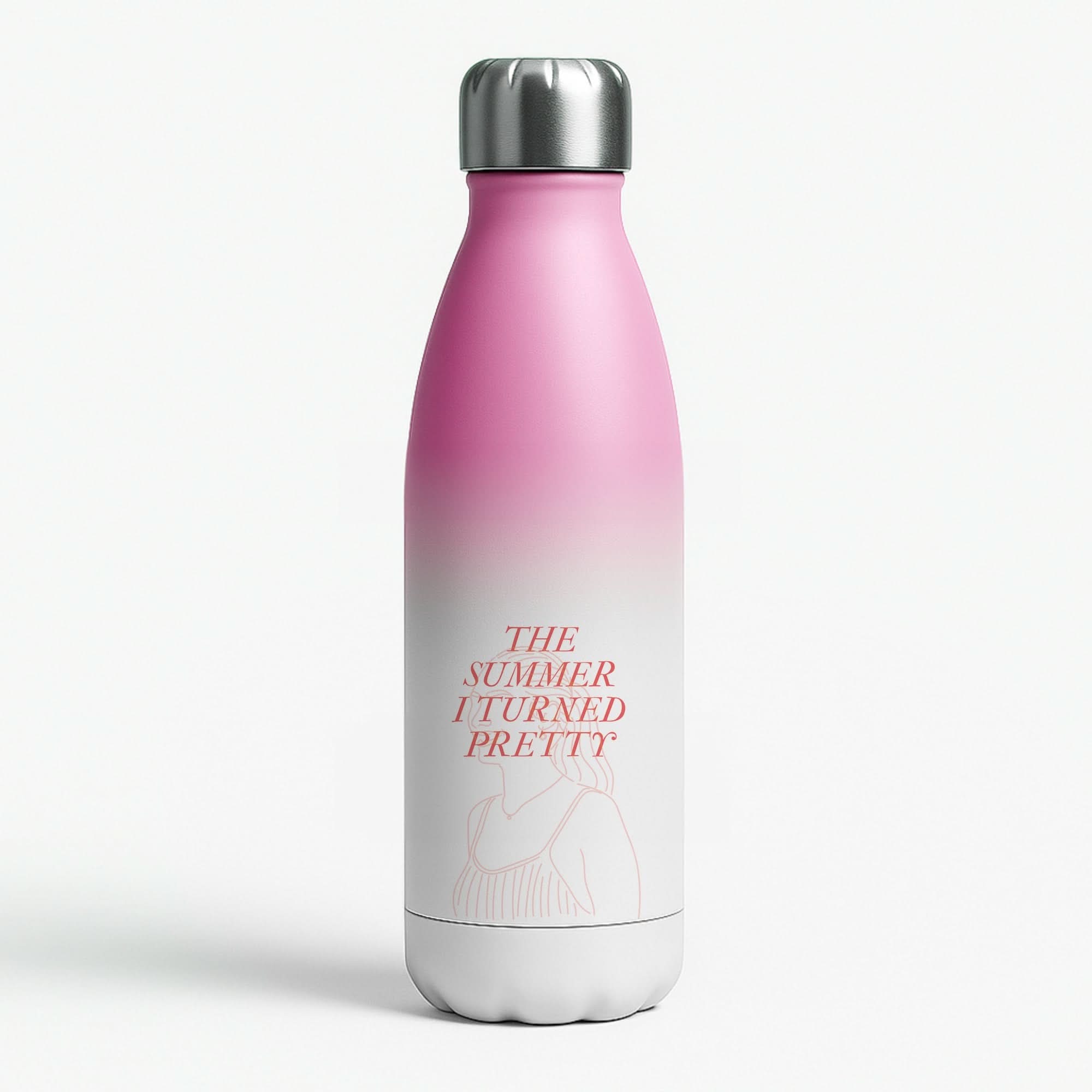 TSITP Belly Outline Pink Water Bottle