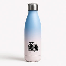 Lambo Tractor Blue Water Bottle