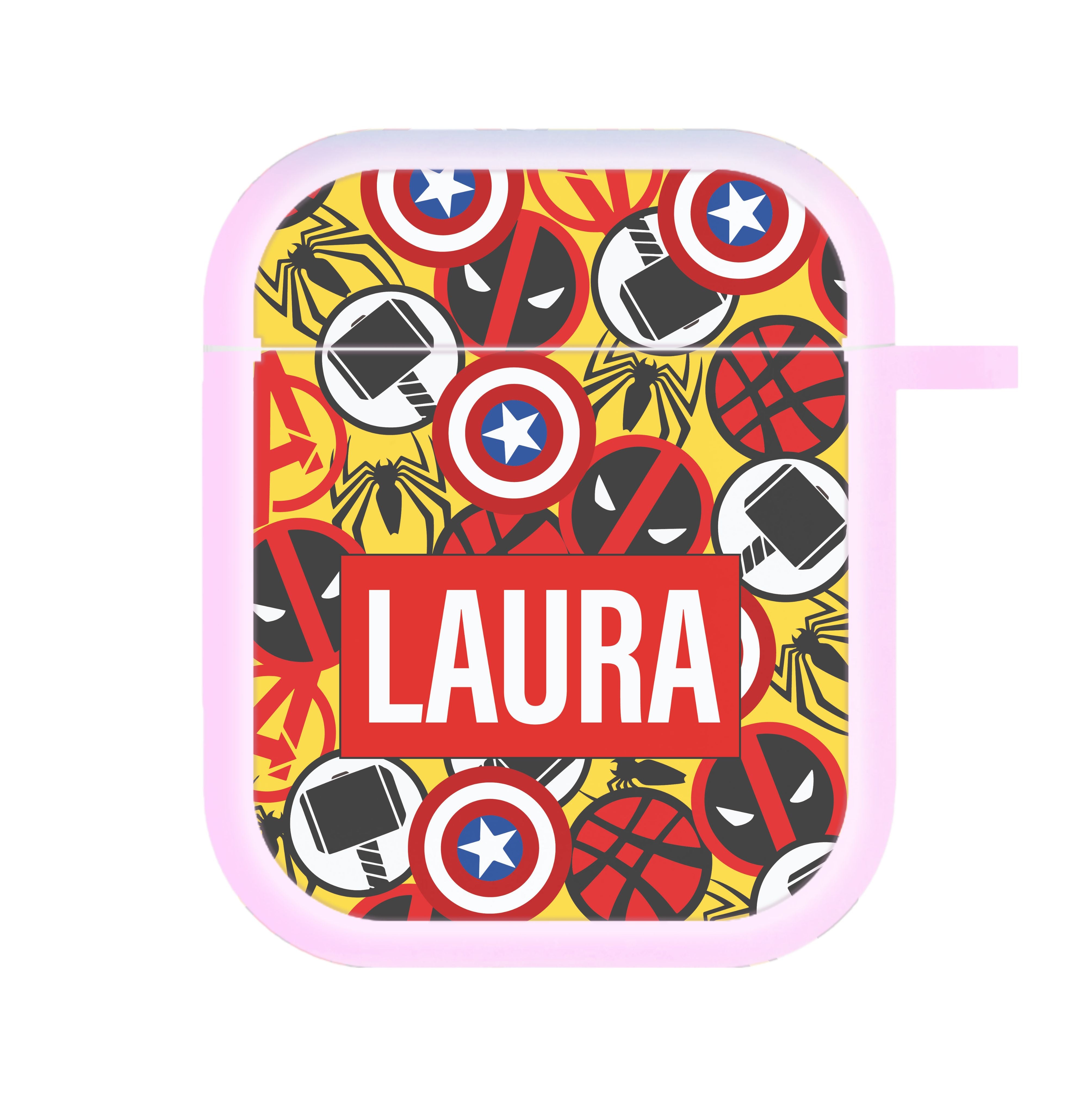 Collage - Personalised Superhero Comic AirPods Case