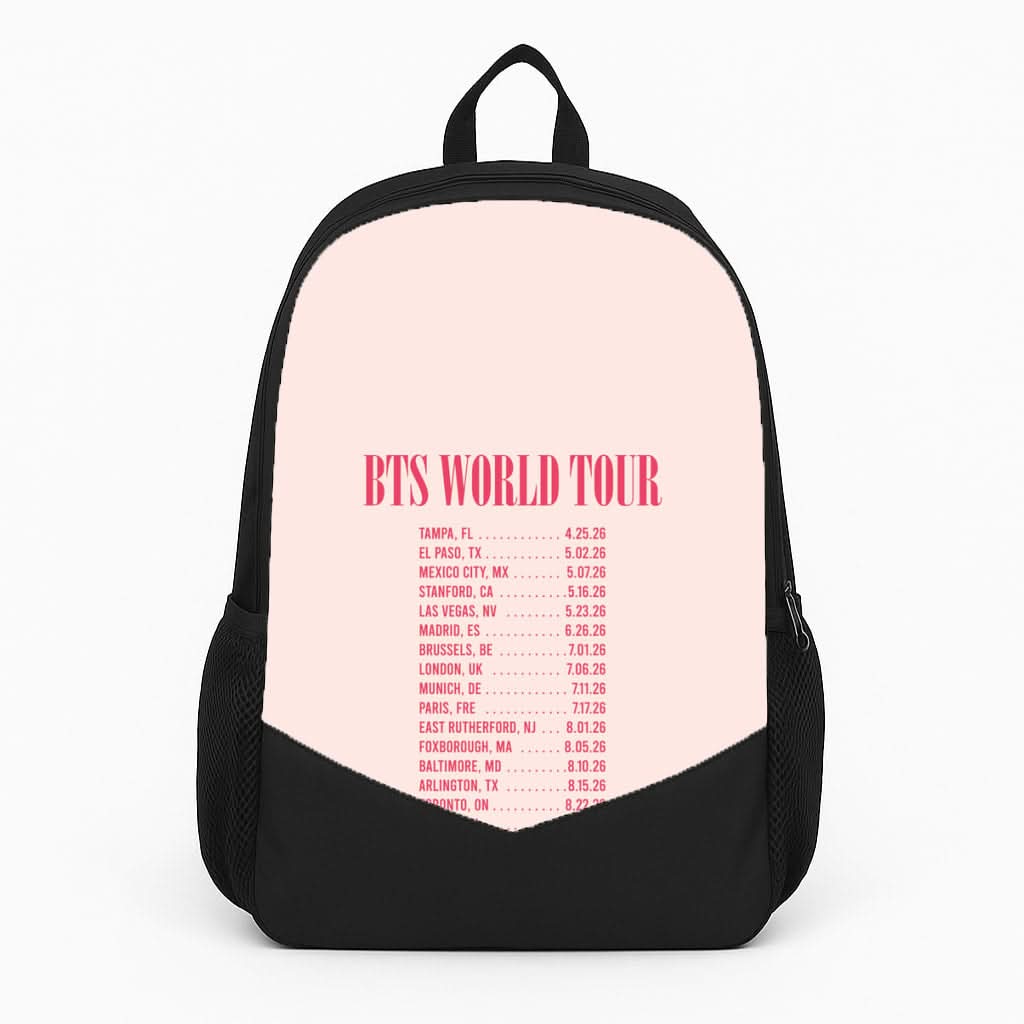 K-Pop Band World Tour List 2026 Backpack