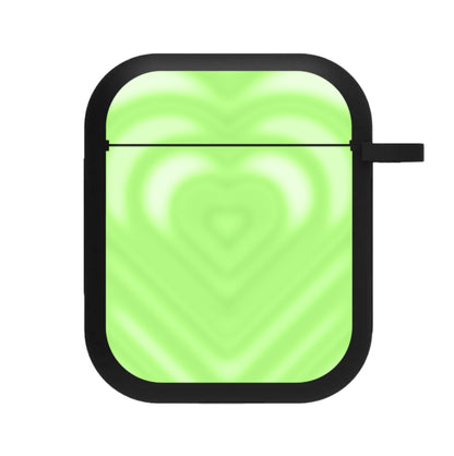 Drippy Love Heart Green AirPods Case