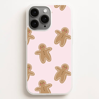 Gingerbread Men Christmas Pattern Phone Case for iPhone, Samsung Galaxy and Google Pixel