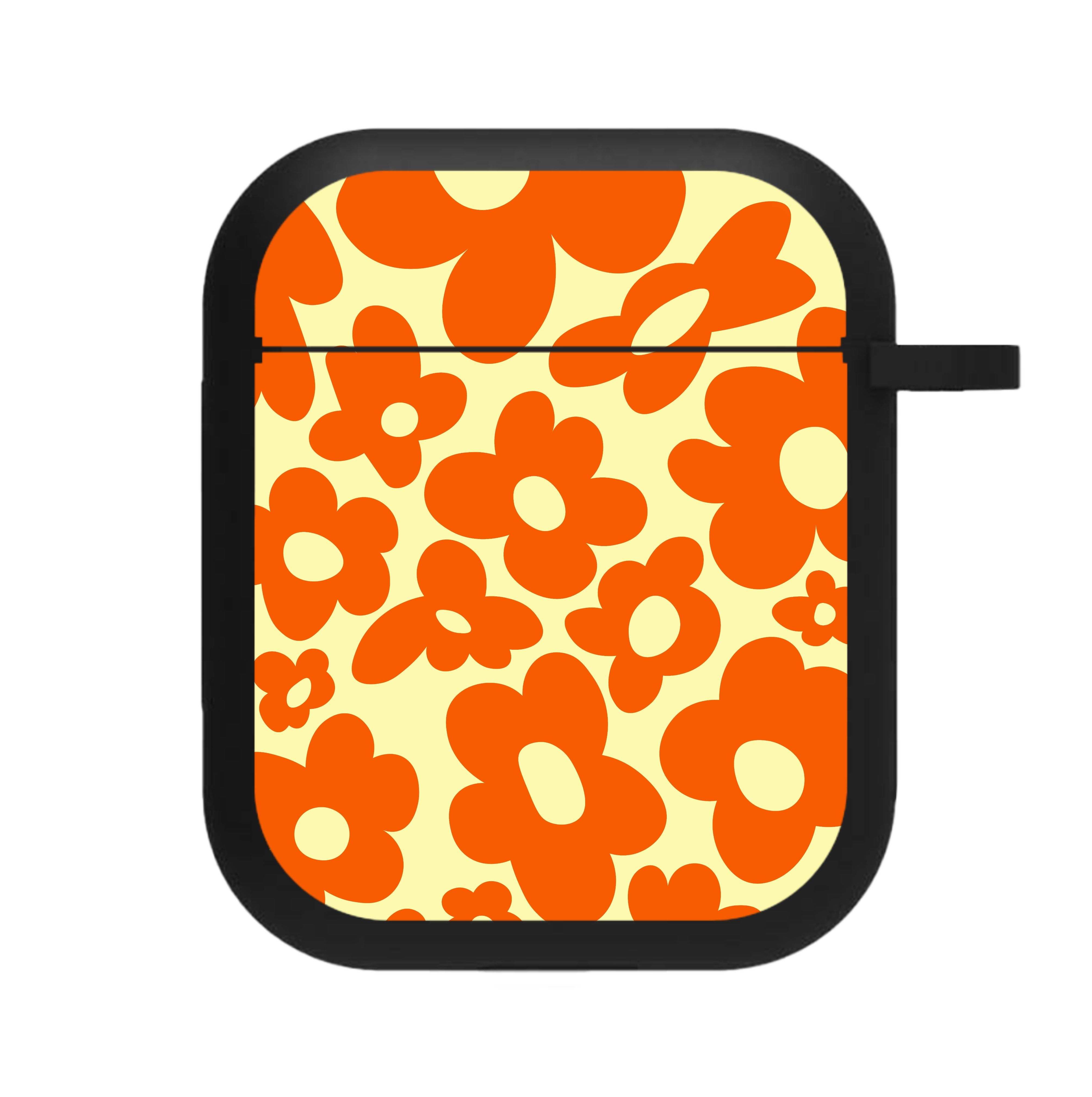 Orange Flowers - Trippy Patterns AirPods Case