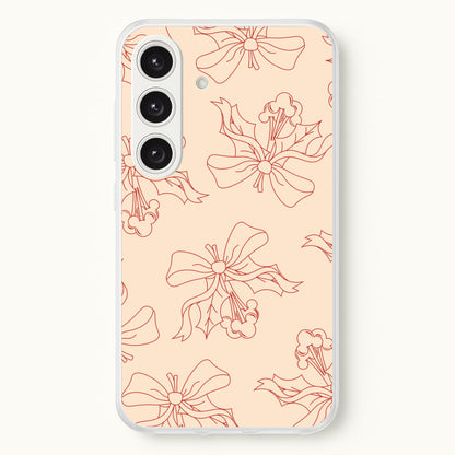 Cartoon Mouse Holly Pattern Galaxy S24 Case