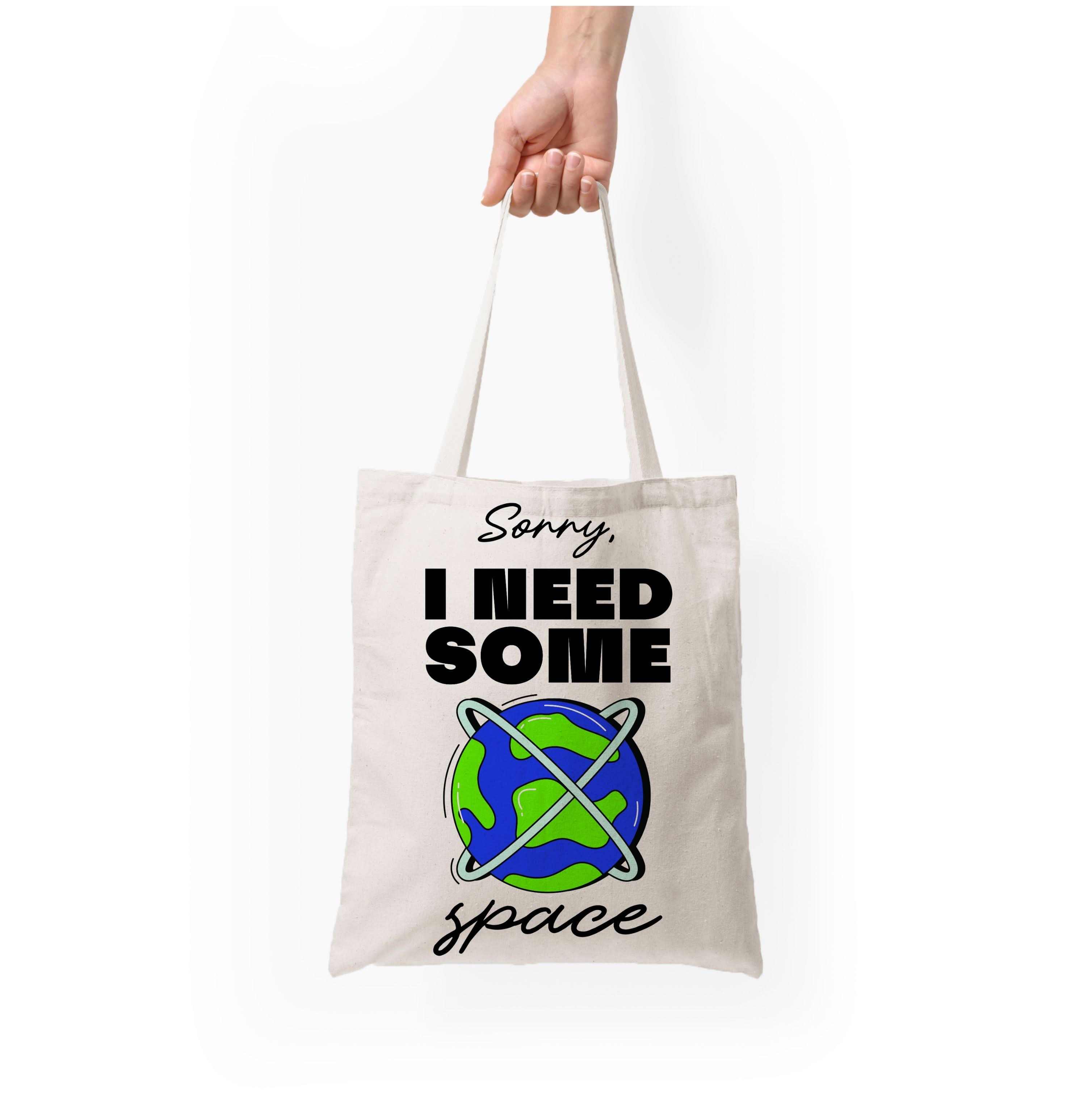 Cartoon I Need Some Space Tote Bag