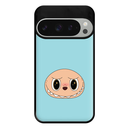 Cute Blue Monster Face Google Pixel 9 Pro XL Case