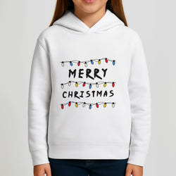 Merry Christmas String Lights Girls Hoodie