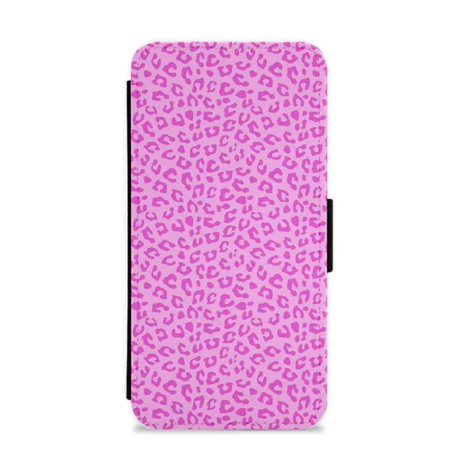 Pink Cheetah - Animal Patterns Flip / Wallet Phone Case