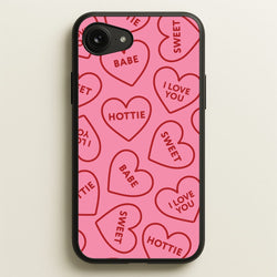 Quote Love Hearts Pattern iPhone 16e Case