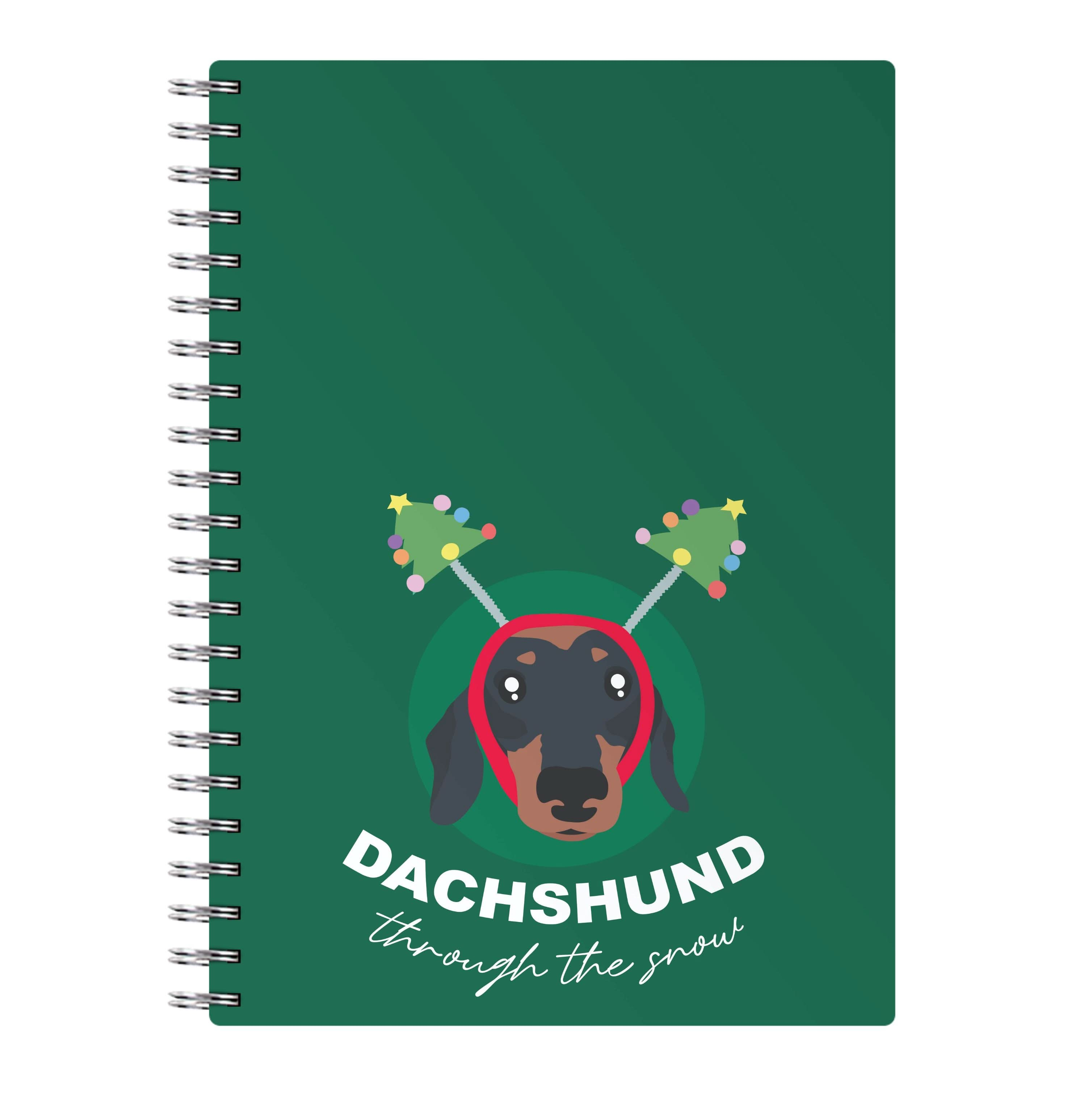 Dachshund Through The Snow Notebook