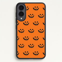 Carved Pumpkin Face Pattern Galaxy S25 Edge Case