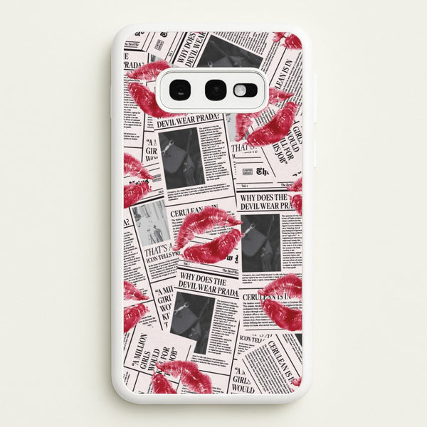 Front Page Kisses Galaxy S10e Case