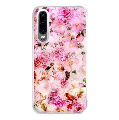 Pretty Pink Chic Floral Pattern Phone Case