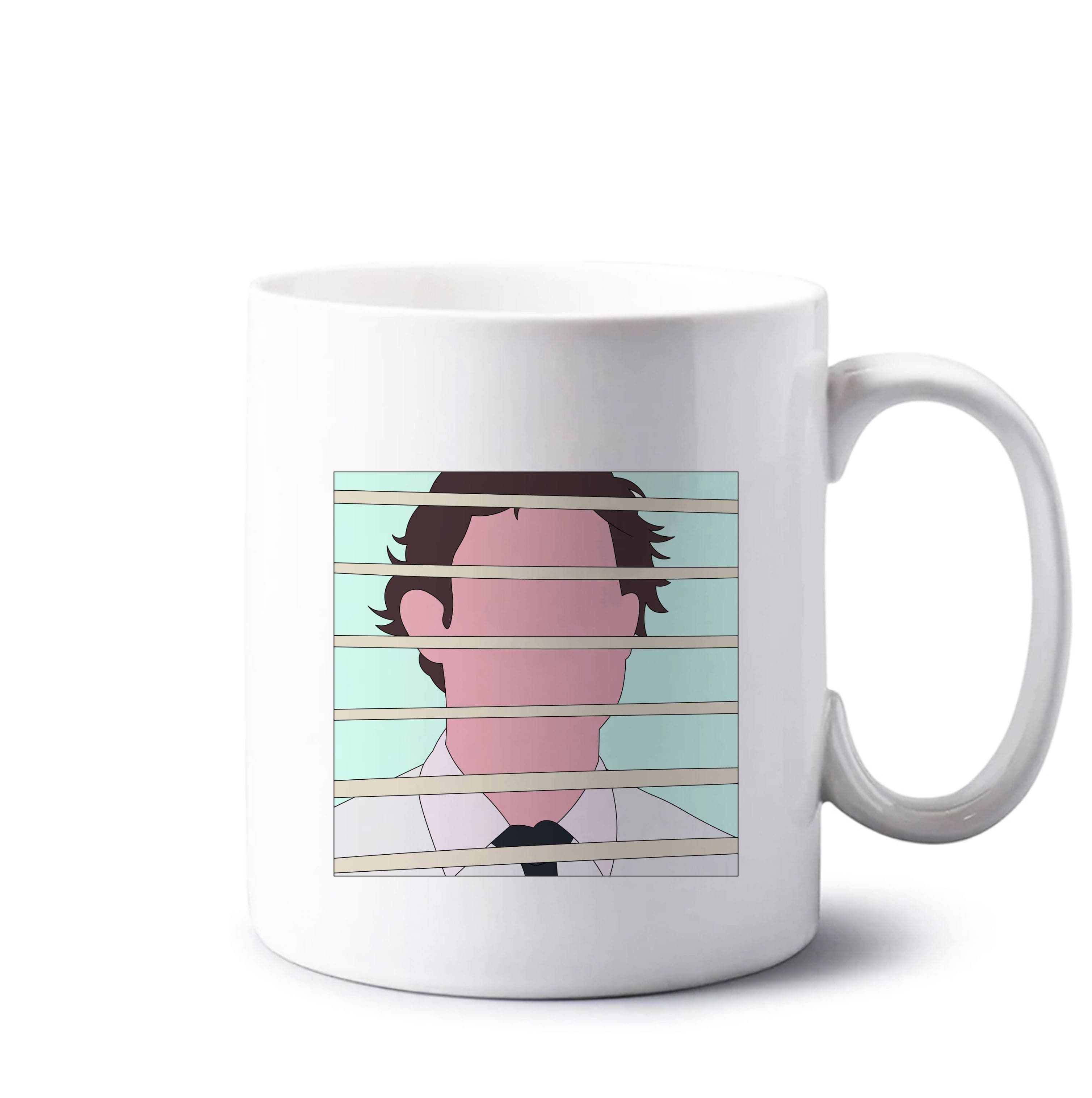 Jim Through The Blinds Mug