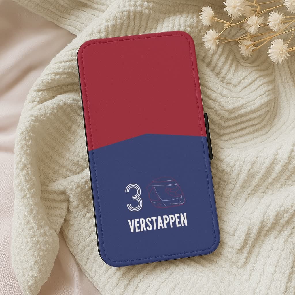 Verstappen Helmet 2026 Leather Phone Case