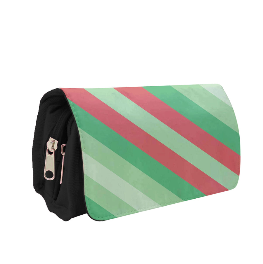 Wrapping Paper Green Pattern Pencil Case