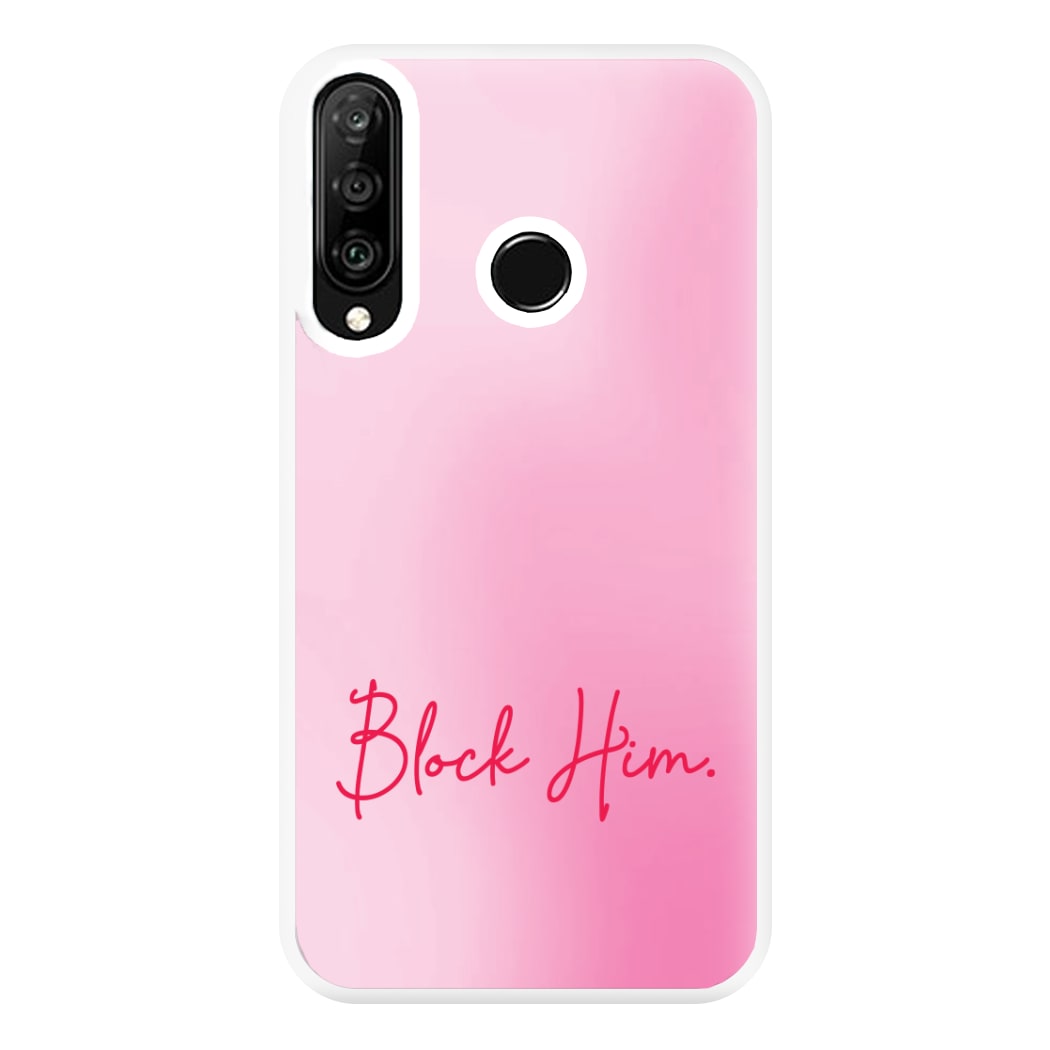 Block Him Pink Gradient Huawei P30 Lite Case