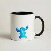 Watercolour Blue Alien Disney Mug 4