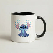 Blue Alien Hearts Mug 4