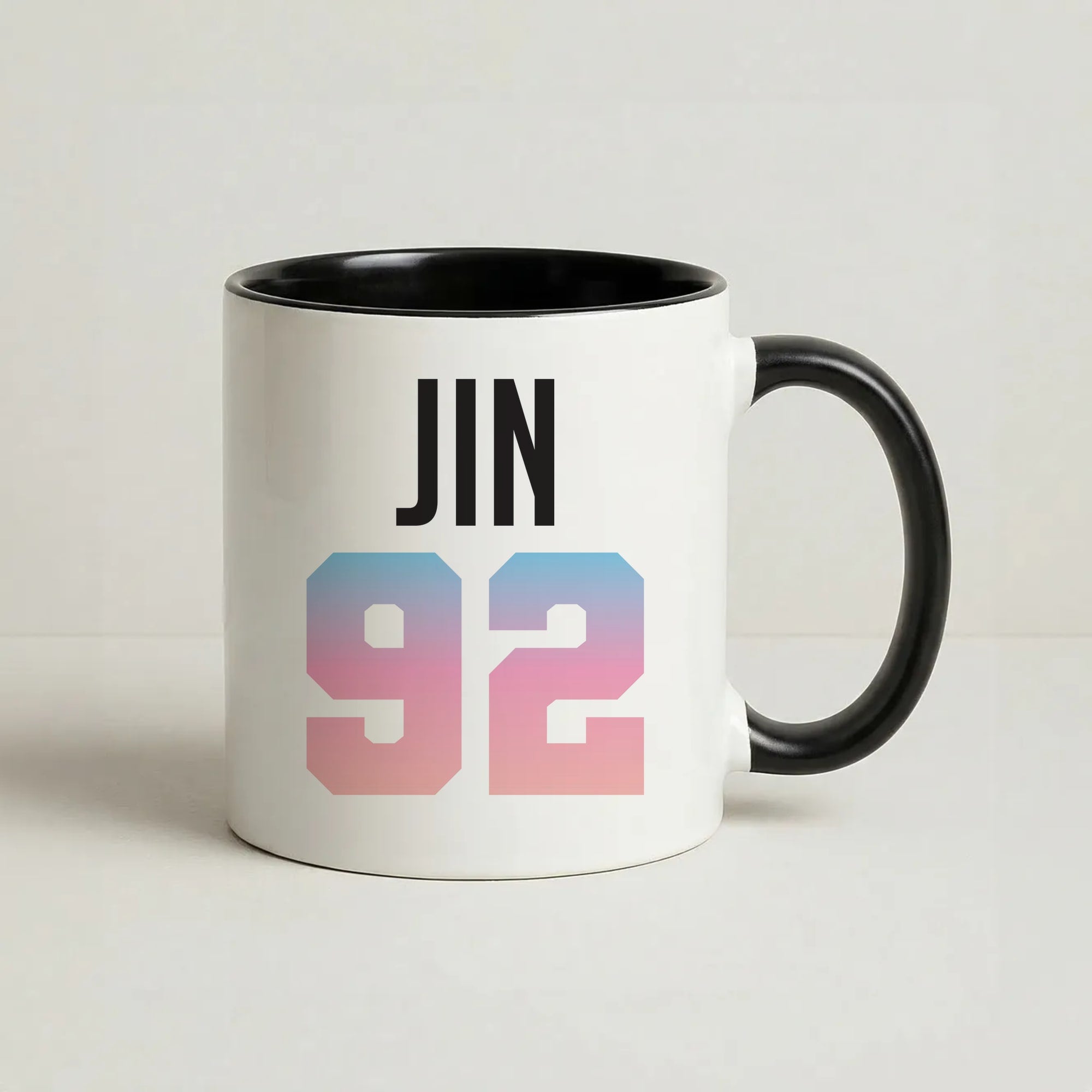 Jin 92 Coffee Black Mug
