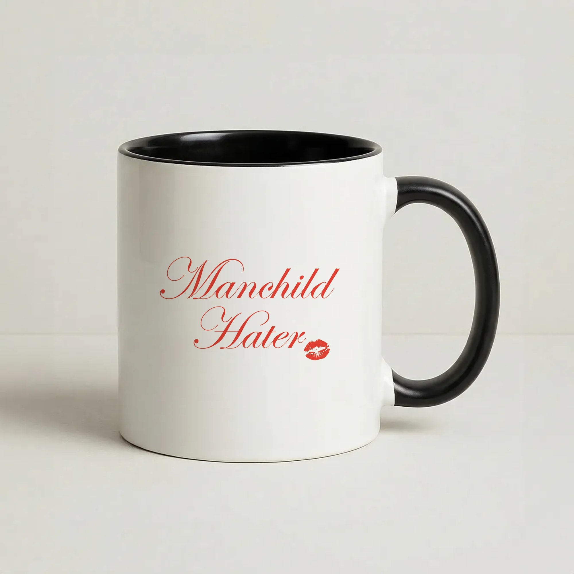 Manchild Hater Coffee Black Mug