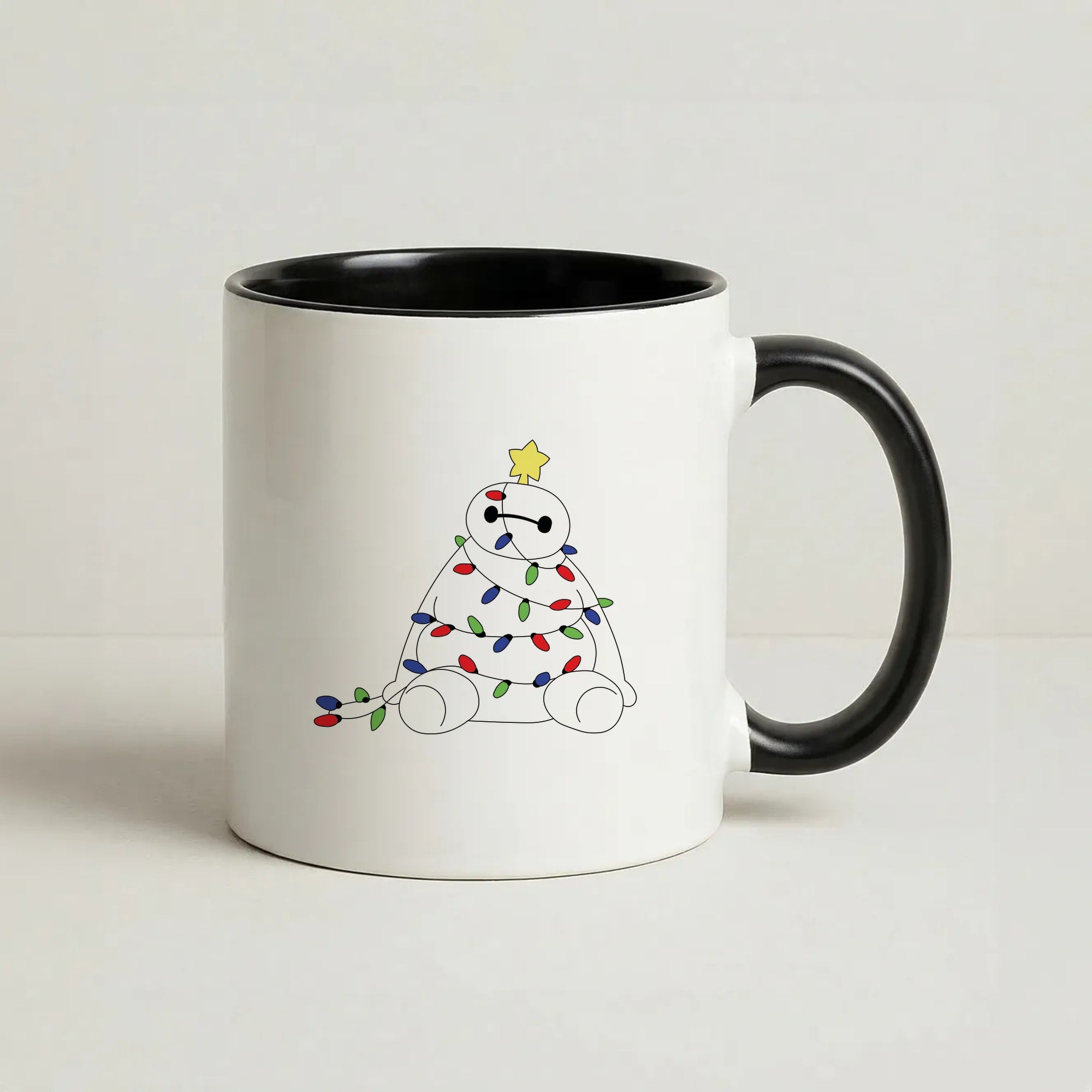 Baymax Christmas Coffee Black Mug