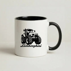 Lambo Tractor Coffee Black Mug