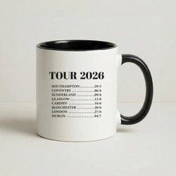 Band Tour 2026 Coffee Black Mug