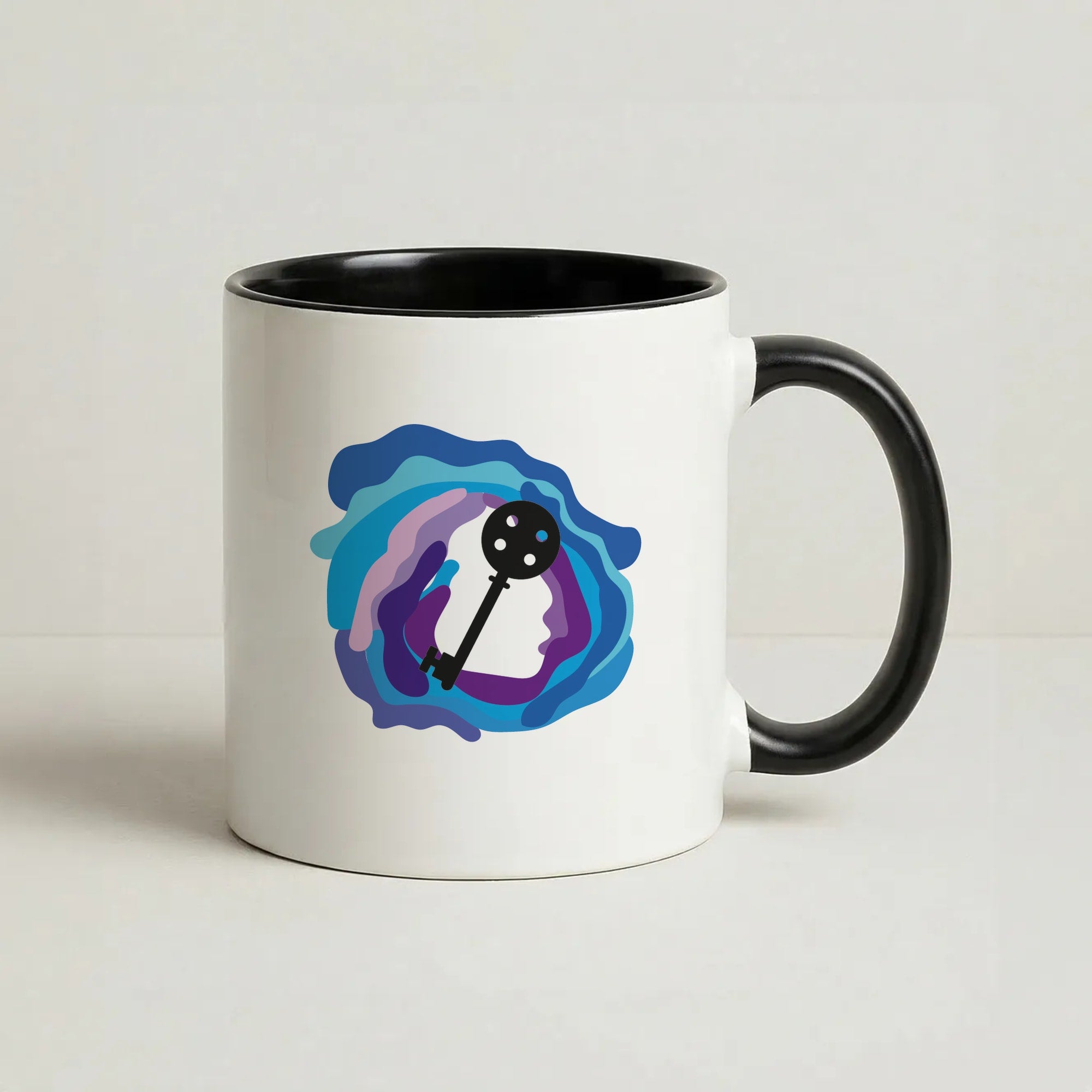 Coraline Key Coffee Black Mug