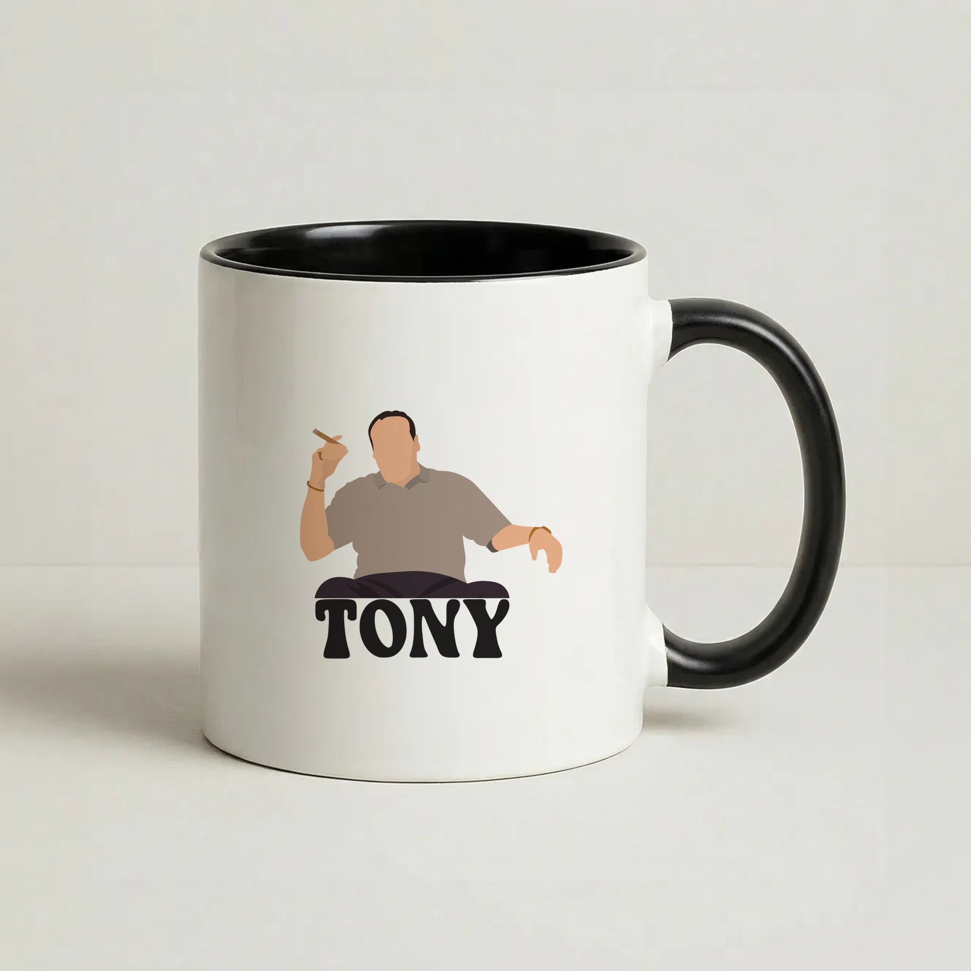 Tony Coffee Black Mug