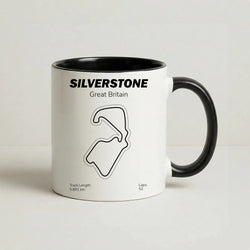 Silverstone Circuit Coffee Black Mug