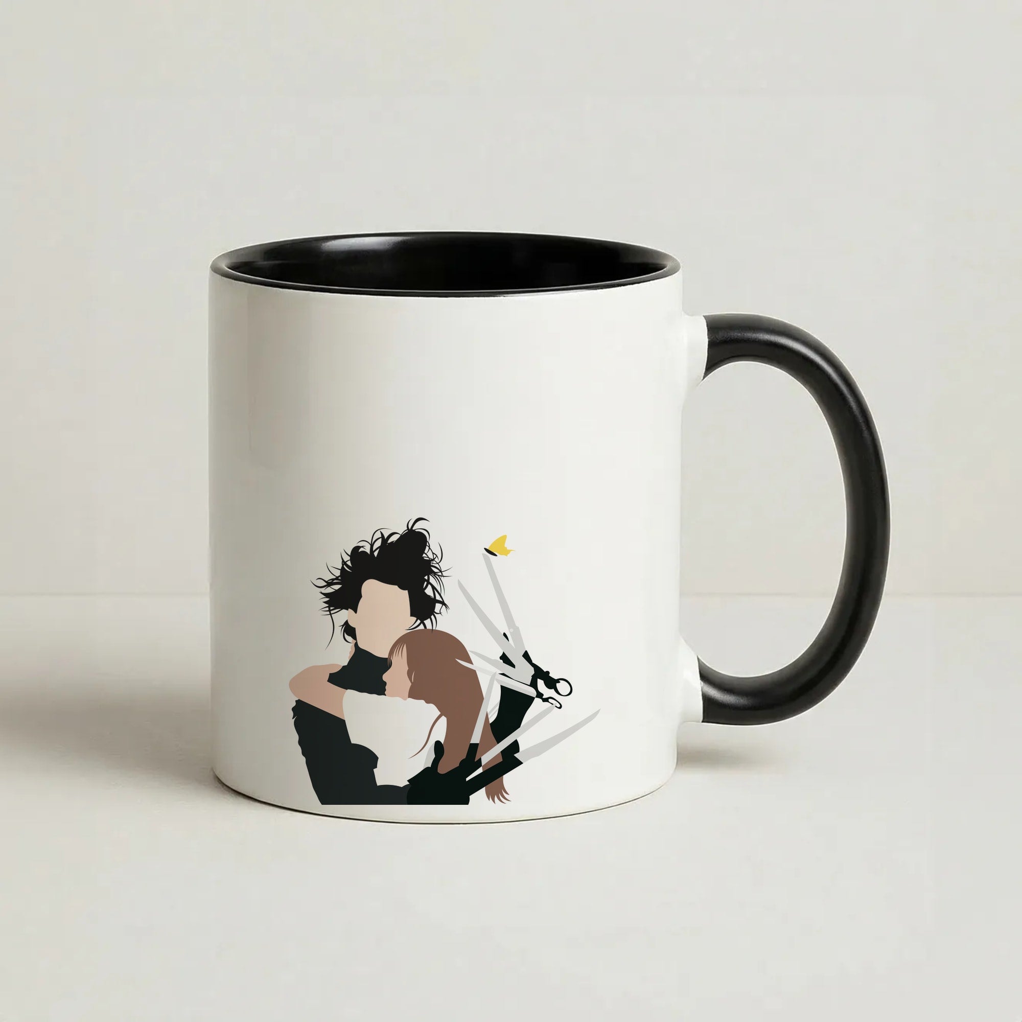 Edward And Kim -Scissorhands Coffee Black Mug