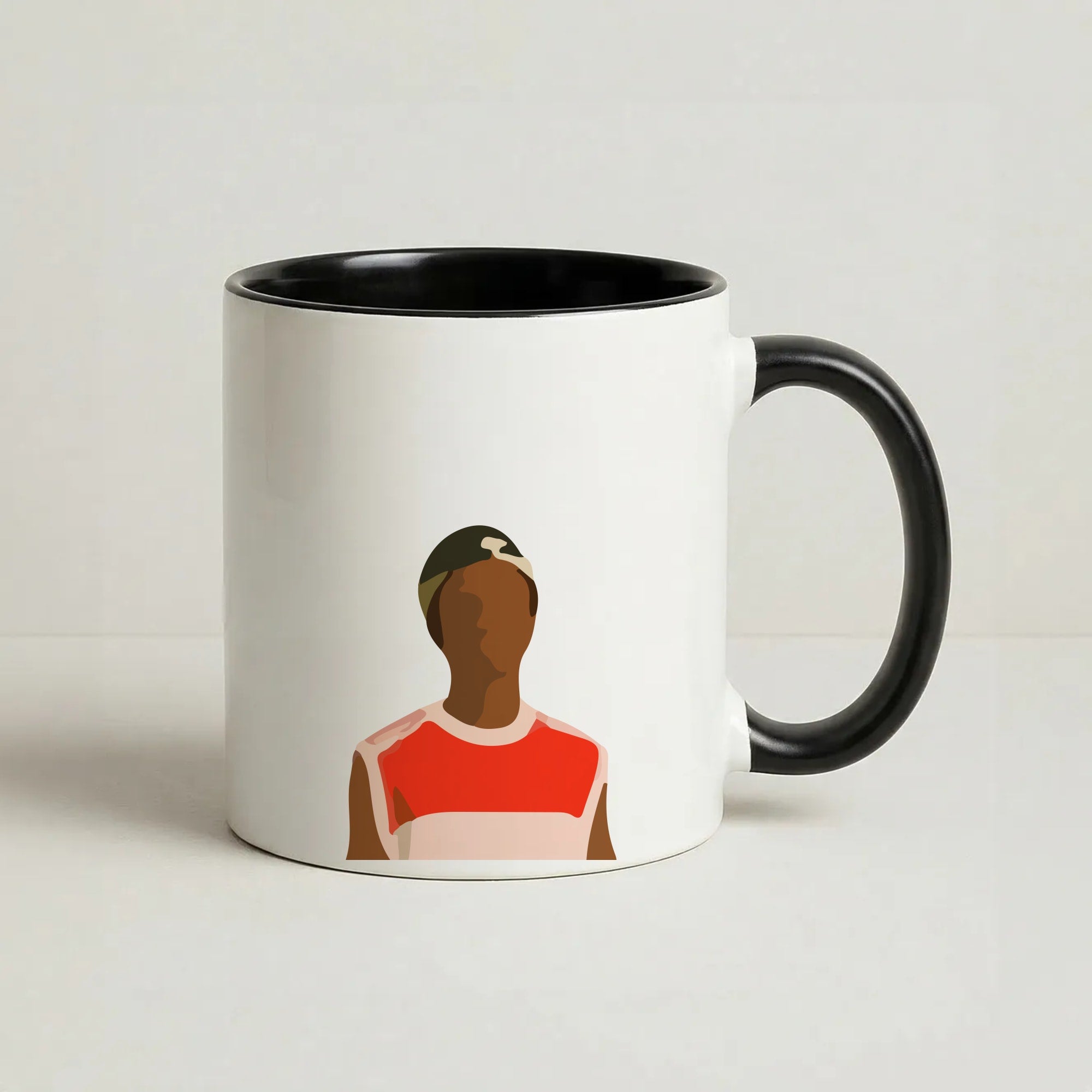 Faceless Lucas - Stranger Things Coffee Black Mug