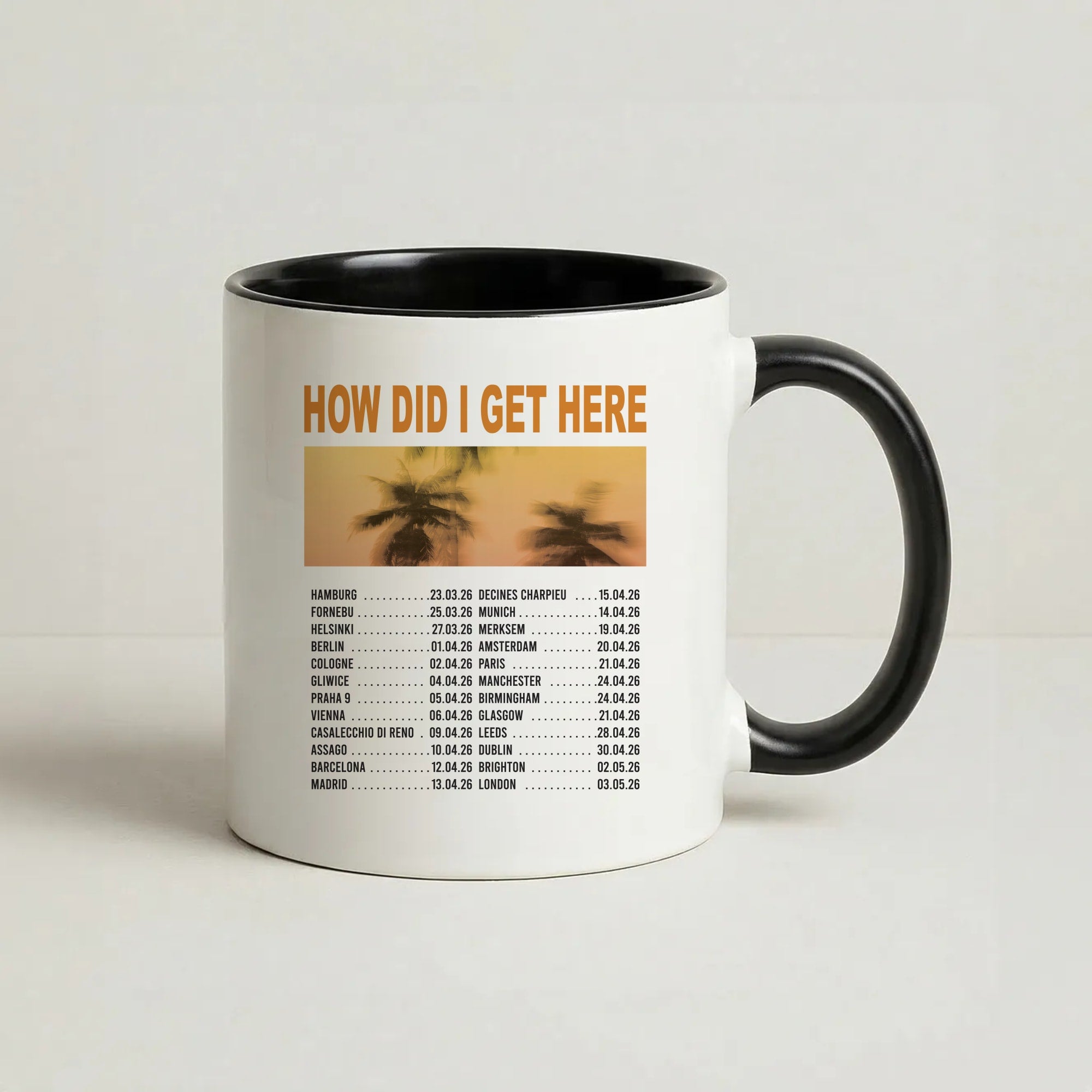 HDIGH Tour 2026 Coffee Black Mug