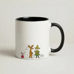 Moom Characters Coffee Black Mug