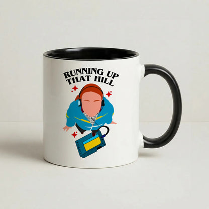 Running Up That Hill Coffee Black Mug