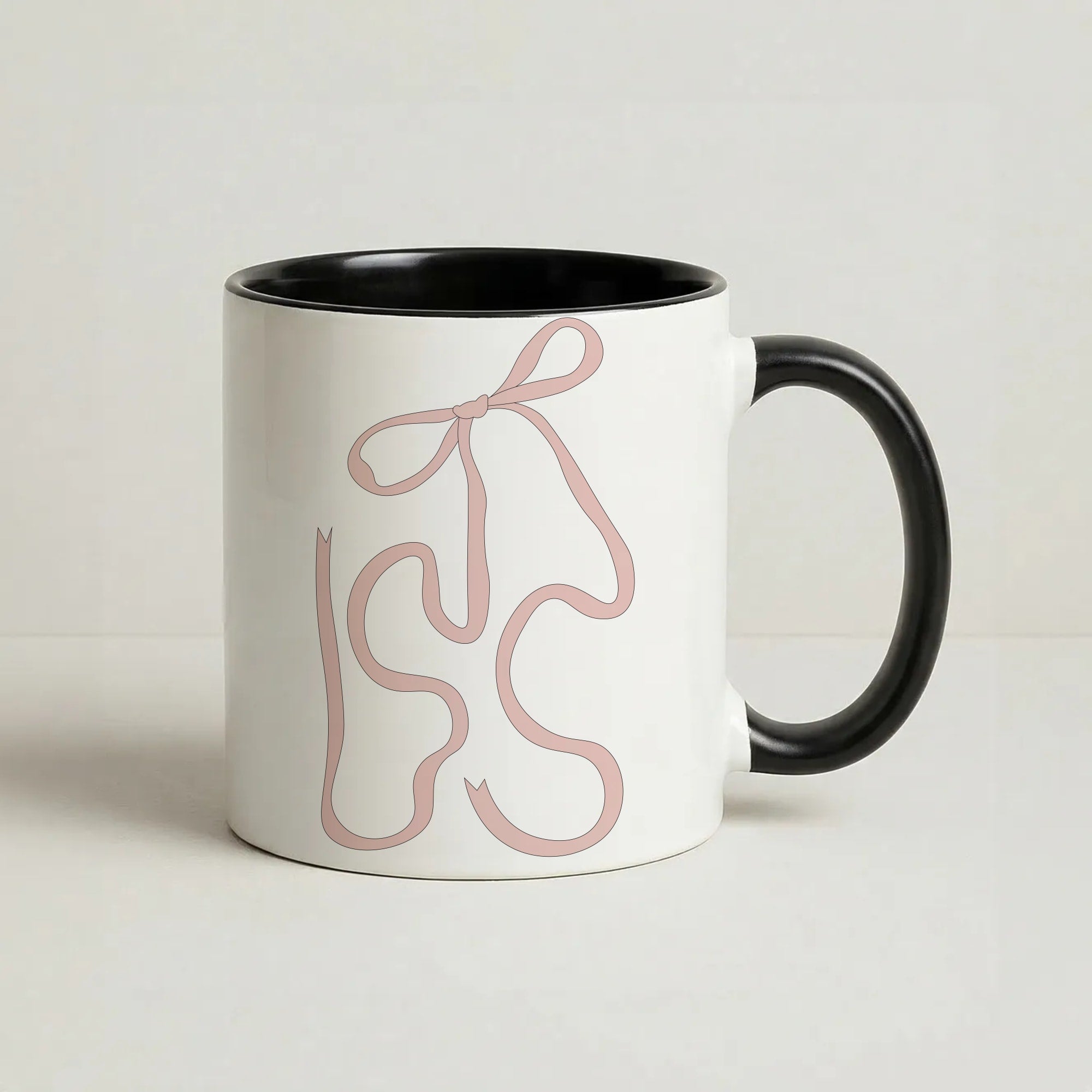 Black Ribbon Coffee Black Mug
